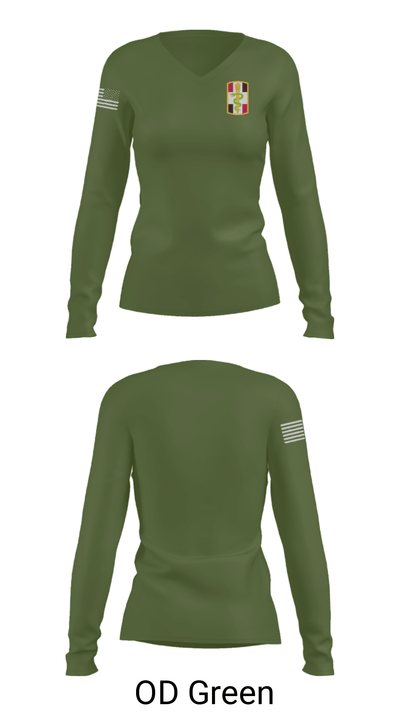 345th MCGA 98196690 Women's Long Sleeve V-neck Shirt - 31