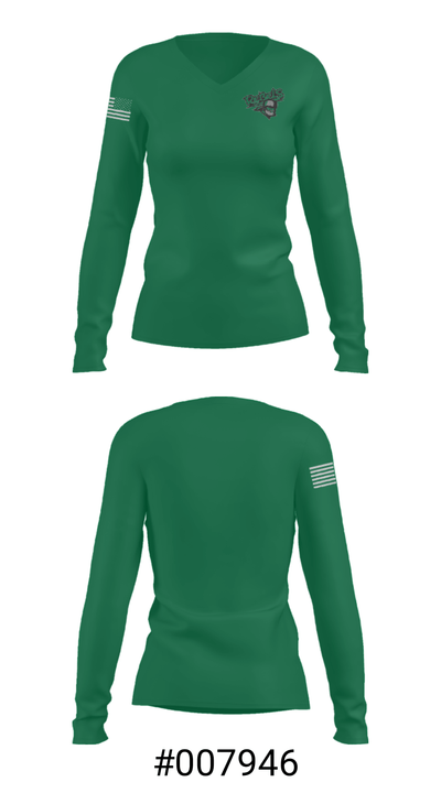 Laona High School 78413743 Women's Long Sleeve V-neck Shirt - 20