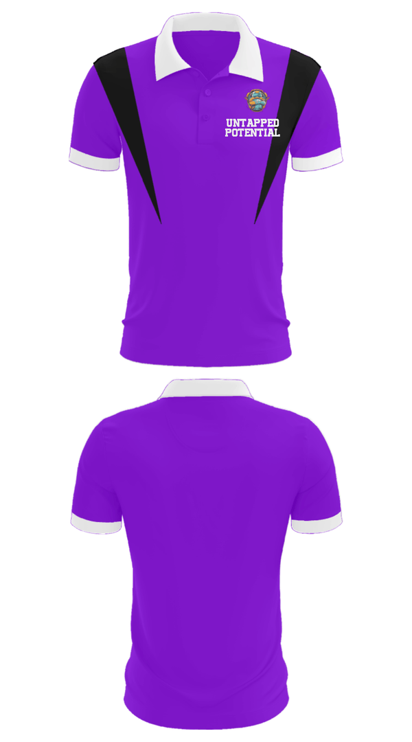 Short Sleeve Performance Polo, Untapped Potential, Men's Basketball, Teamtime, Team time, sublimation, custom sports apparel, team uniforms, spirit wear, spiritwear, sports uniforms, custom shirts, team store, custom team store, fundraiser sports, apparel fundraiser