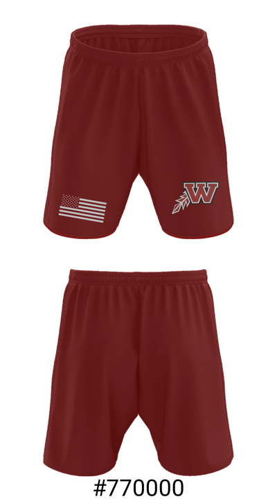 Waterloo West High School Basketball 71439275 Athletic Shorts With Pockets - 15