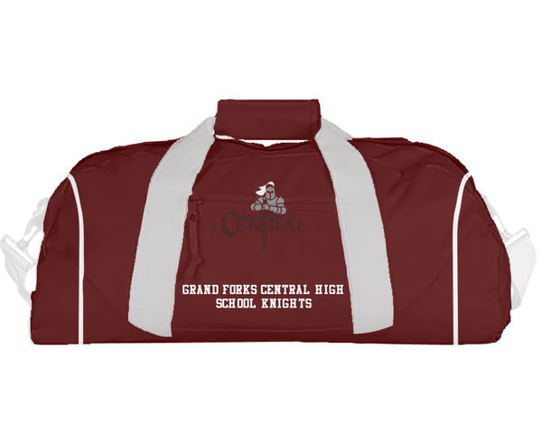 Duffle Bag, Grand Forks Central High School Knights, Spirit Store, Teamtime, Team time, sublimation, custom sports apparel, team uniforms, spirit wear, spiritwear, sports uniforms, custom shirts, team store, custom team store, fundraiser sports, apparel fundraiser