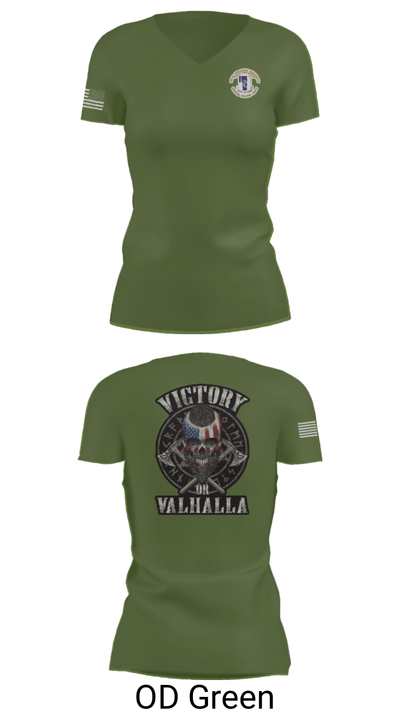 1-50 infantry battalion 87663685 Women's Short Sleeve V-neck Shirt - 28
