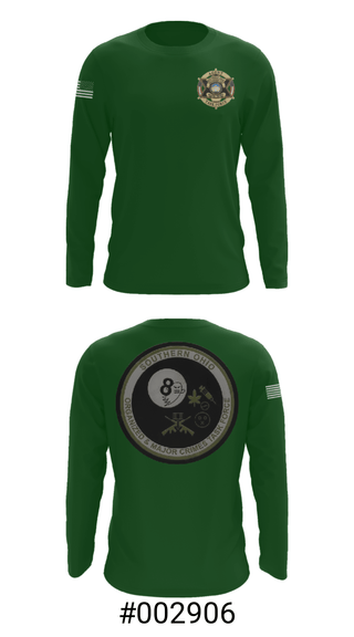 Long Sleeve Performance Shirt, Southern Ohio Organized and Major Crimes Task Force, Police, Teamtime, Team time, sublimation, custom sports apparel, team uniforms, spirit wear, spiritwear, sports uniforms, custom shirts, team store, custom team store, fundraiser sports, apparel fundraiser