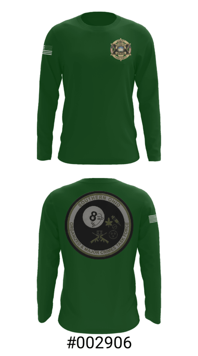 Southern Ohio Organized and Major Crimes Task Force 32942427 Long Sleeve Performance Shirt - 3