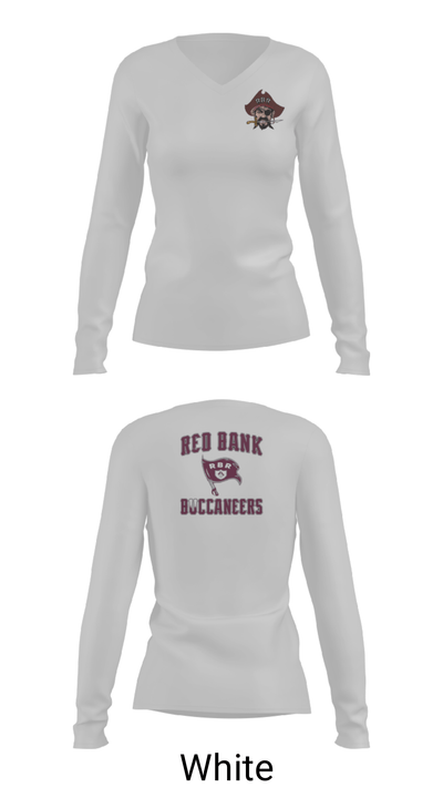 Red Bank Regional High School Basketball 4793272 Women's Long Sleeve V-neck Shirt - 6