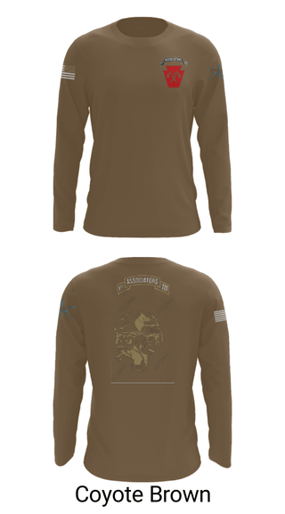 Long Sleeve Performance Shirt, 1-111th IN BN 38506759, Army, Teamtime, Team time, sublimation, custom sports apparel, team uniforms, spirit wear, spiritwear, sports uniforms, custom shirts, team store, custom team store, fundraiser sports, apparel fundraiser