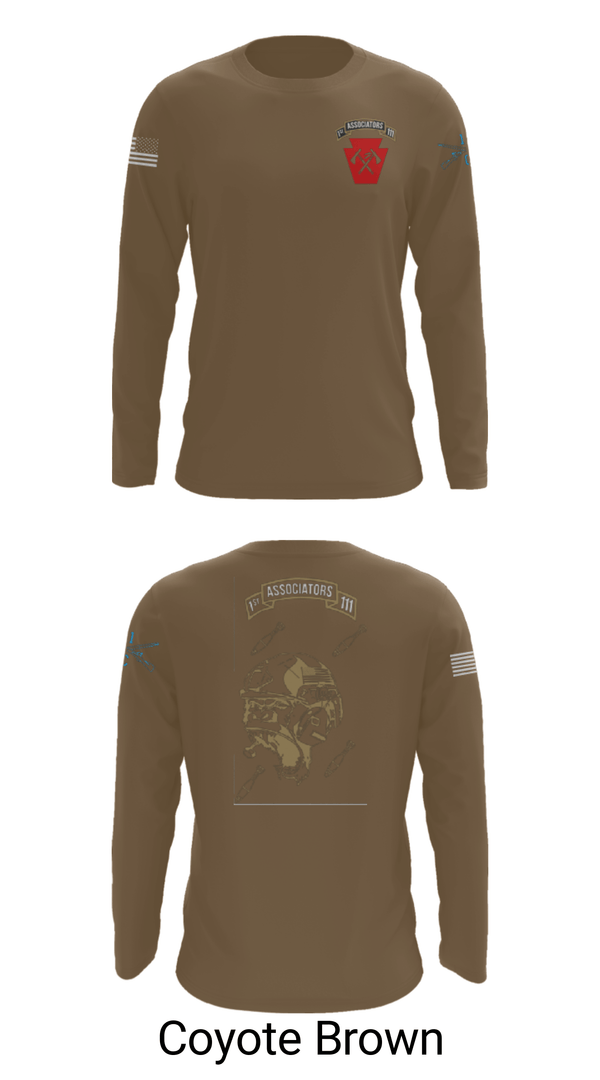 Long Sleeve Performance Shirt, 1-111th IN BN 38506759, Army, Teamtime, Team time, sublimation, custom sports apparel, team uniforms, spirit wear, spiritwear, sports uniforms, custom shirts, team store, custom team store, fundraiser sports, apparel fundraiser