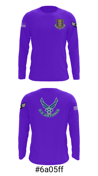 Long Sleeve Performance Shirt, 33rd Tactical Fighter Wing, Air Force, Teamtime, Team time, sublimation, custom sports apparel, team uniforms, spirit wear, spiritwear, sports uniforms, custom shirts, team store, custom team store, fundraiser sports, apparel fundraiser