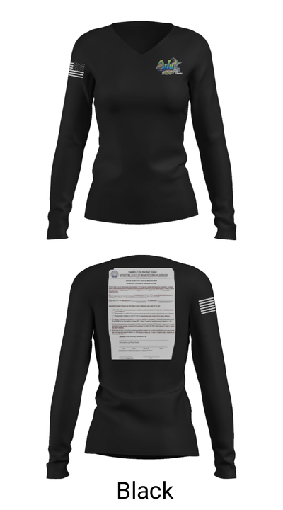 Ailuk kijen bid 71379616 Women's Long Sleeve V-neck Shirt - 13