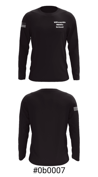 Long Sleeve Performance Shirt, Willowside Middle School, Spirit Store, Teamtime, Team time, sublimation, custom sports apparel, team uniforms, spirit wear, spiritwear, sports uniforms, custom shirts, team store, custom team store, fundraiser sports, apparel fundraiser