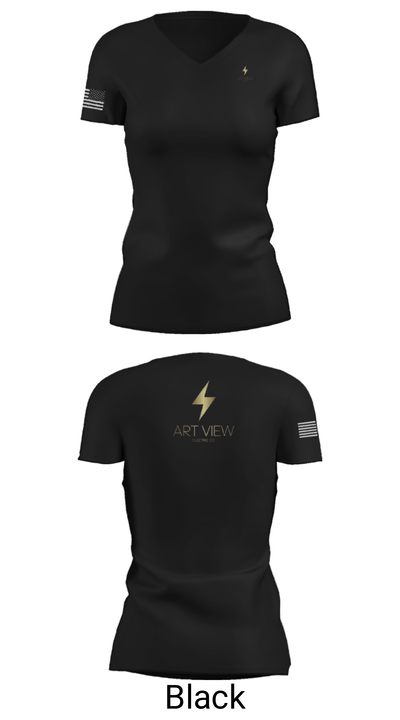 Art view 78673886 Women's Short Sleeve V-neck Shirt - 14