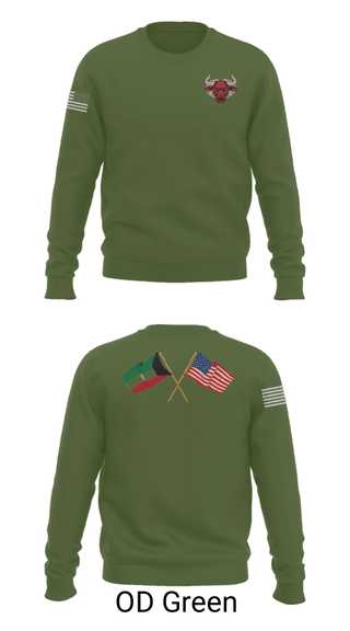 Crew Neck Sweatshirt, 802 OD, Army, Teamtime, Team time, sublimation, custom sports apparel, team uniforms, spirit wear, spiritwear, sports uniforms, custom shirts, team store, custom team store, fundraiser sports, apparel fundraiser
