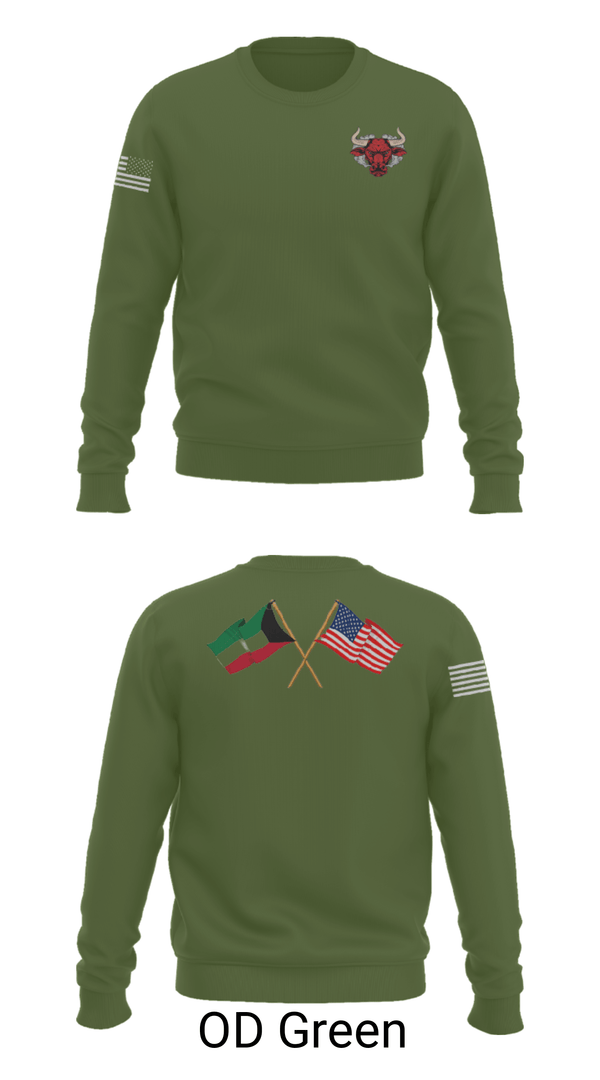 Crew Neck Sweatshirt, 802 OD, Army, Teamtime, Team time, sublimation, custom sports apparel, team uniforms, spirit wear, spiritwear, sports uniforms, custom shirts, team store, custom team store, fundraiser sports, apparel fundraiser