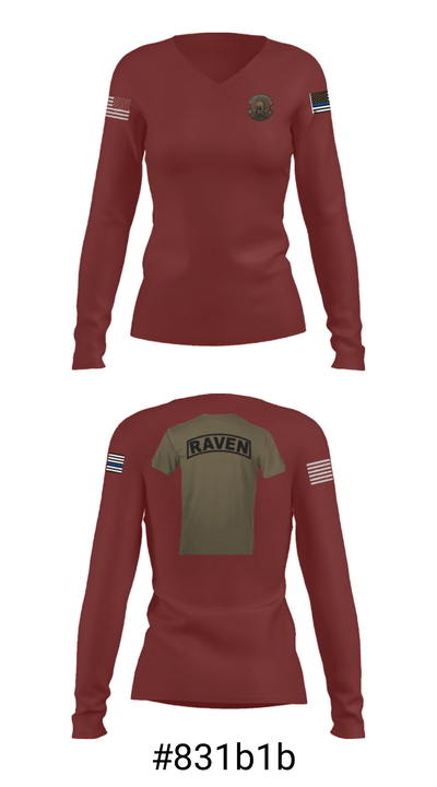 436 SFS DOVER AFB 5343249 Women's Long Sleeve V-neck Shirt - 7