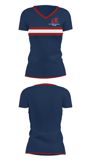 Women's Short Sleeve Vneck Shirt, Roy C Ketcham High School, Spirit Store, Teamtime, Team time, sublimation, custom sports apparel, team uniforms, spirit wear, spiritwear, sports uniforms, custom shirts, team store, custom team store, fundraiser sports, apparel fundraiser