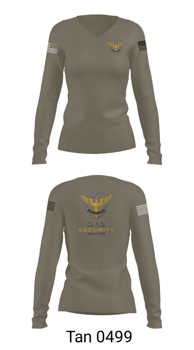 DJA 2725367 Women's Long Sleeve V-neck Shirt - 39