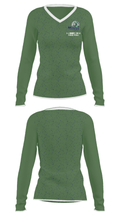 El Diamante High School Basketball 57210658 Women's Long Sleeve V-neck Shirt - 34
