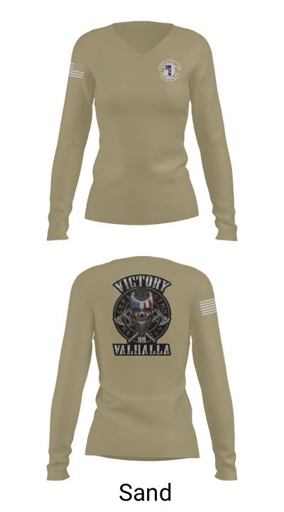 1-50 infantry battalion 87663685 Women's Long Sleeve V-neck Shirt - 47