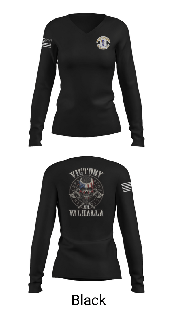 Women's Long Sleeve Vneck Shirt, 1-50 infantry battalion, Army, Teamtime, Team time, sublimation, custom sports apparel, team uniforms, spirit wear, spiritwear, sports uniforms, custom shirts, team store, custom team store, fundraiser sports, apparel fundraiser