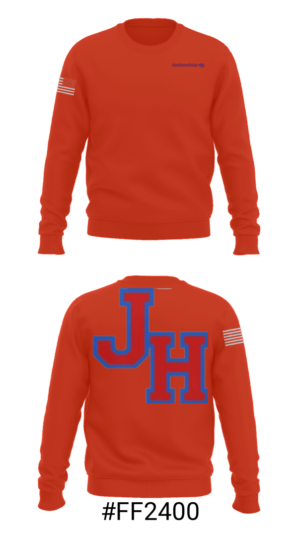 Crew Neck Sweatshirt, Jonesboro-Hodge High School Basketball, Women's Basketball, Teamtime, Team time, sublimation, custom sports apparel, team uniforms, spirit wear, spiritwear, sports uniforms, custom shirts, team store, custom team store, fundraiser sports, apparel fundraiser