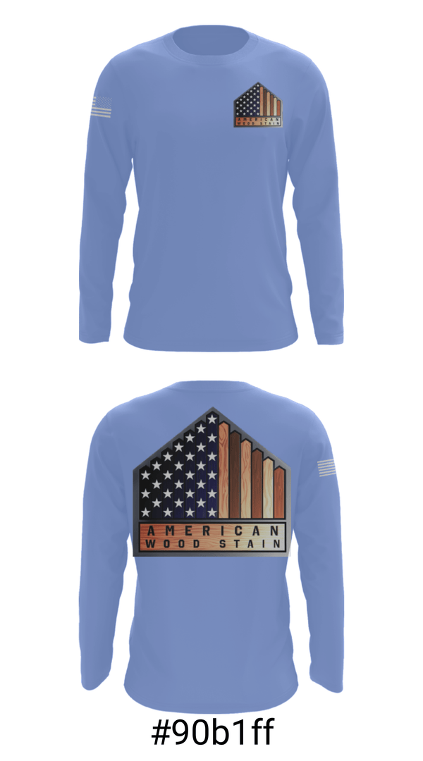 Long Sleeve Performance Shirt, American Wood StainAmerican Wood Stain, , Teamtime, Team time, sublimation, custom sports apparel, team uniforms, spirit wear, spiritwear, sports uniforms, custom shirts, team store, custom team store, fundraiser sports, apparel fundraiser
