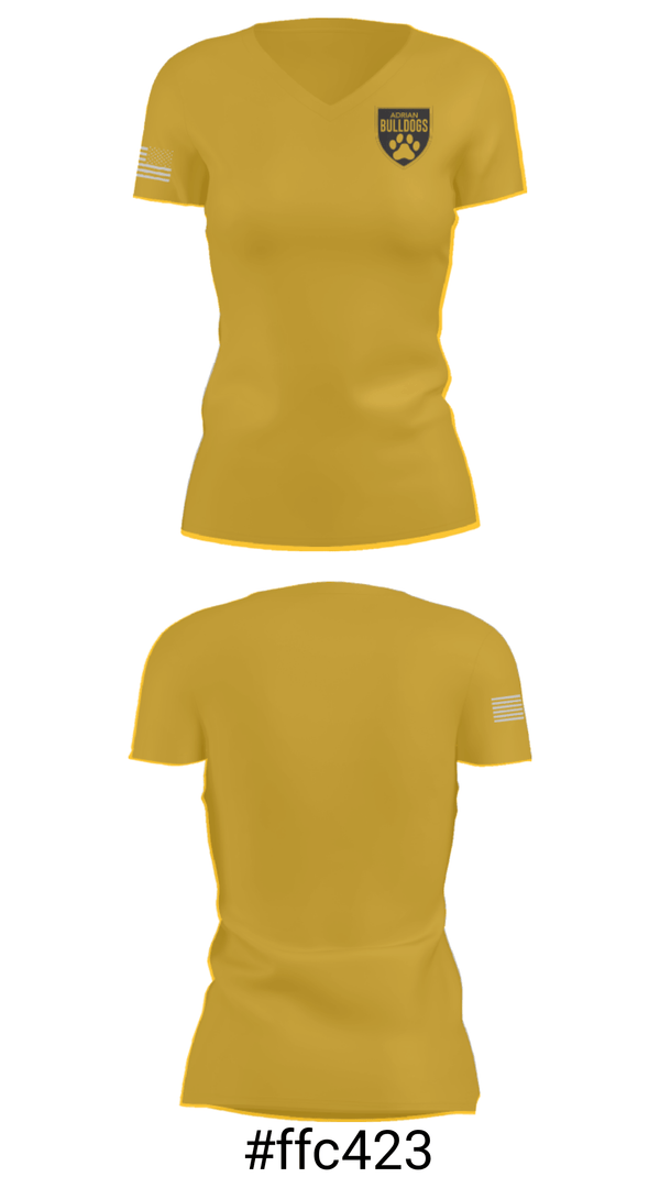 Women's Short Sleeve Vneck Shirt, Adrian College Ice Hockey, Ice Hockey, Teamtime, Team time, sublimation, custom sports apparel, team uniforms, spirit wear, spiritwear, sports uniforms, custom shirts, team store, custom team store, fundraiser sports, apparel fundraiser