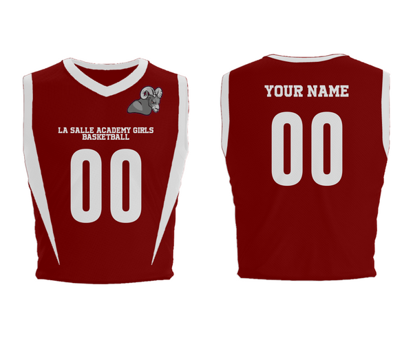 Mens Basketball Jersey, La Salle Academy Girls Basketball, Women's Basketball, Teamtime, Team time, sublimation, custom sports apparel, team uniforms, spirit wear, spiritwear, sports uniforms, custom shirts, team store, custom team store, fundraiser sports, apparel fundraiser