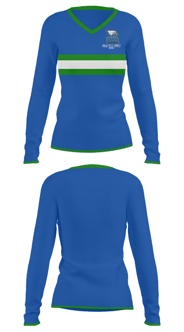 Women's Long Sleeve Vneck Shirt, Lakewood Ranch Preparatory Academy (High School) Basketball, Women's Basketball, Teamtime, Team time, sublimation, custom sports apparel, team uniforms, spirit wear, spiritwear, sports uniforms, custom shirts, team store, custom team store, fundraiser sports, apparel fundraiser