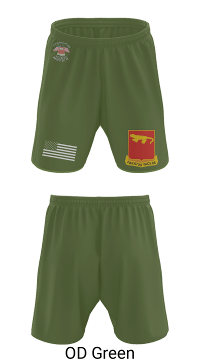 Alpha Battery 1st Battalion 75th Field Artillery 73323132 Athletic Shorts With Pockets - 29