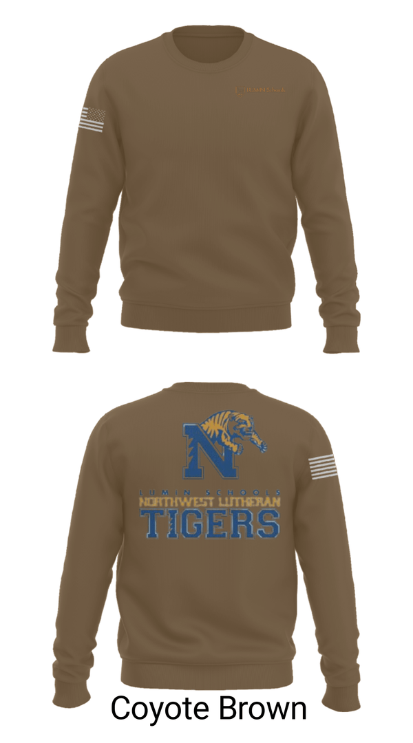 Crew Neck Sweatshirt, Northwest Lutheran School, Spirit Store, Teamtime, Team time, sublimation, custom sports apparel, team uniforms, spirit wear, spiritwear, sports uniforms, custom shirts, team store, custom team store, fundraiser sports, apparel fundraiser