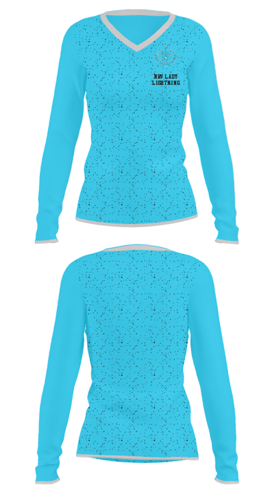 NRV Lady Lightning 69101383 Women's Long Sleeve V-neck Shirt - 34