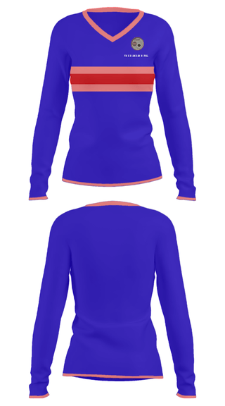 Women's Long Sleeve Vneck Shirt, The Band Arrival, , Teamtime, Team time, sublimation, custom sports apparel, team uniforms, spirit wear, spiritwear, sports uniforms, custom shirts, team store, custom team store, fundraiser sports, apparel fundraiser