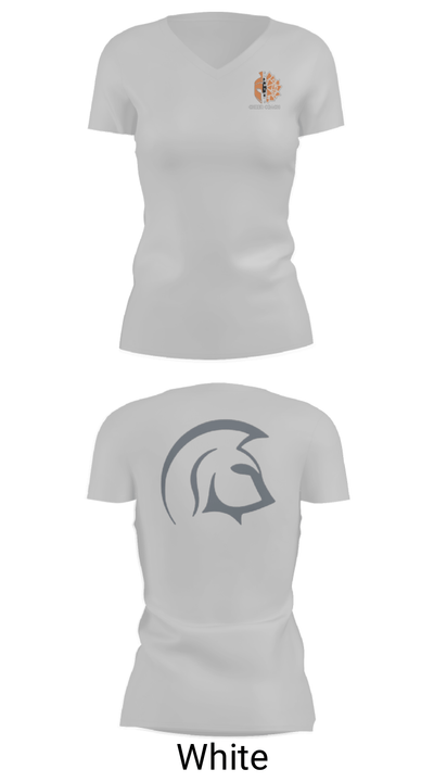 Silverdale Spartans 73101870 Women's Short Sleeve V-neck Shirt - 7