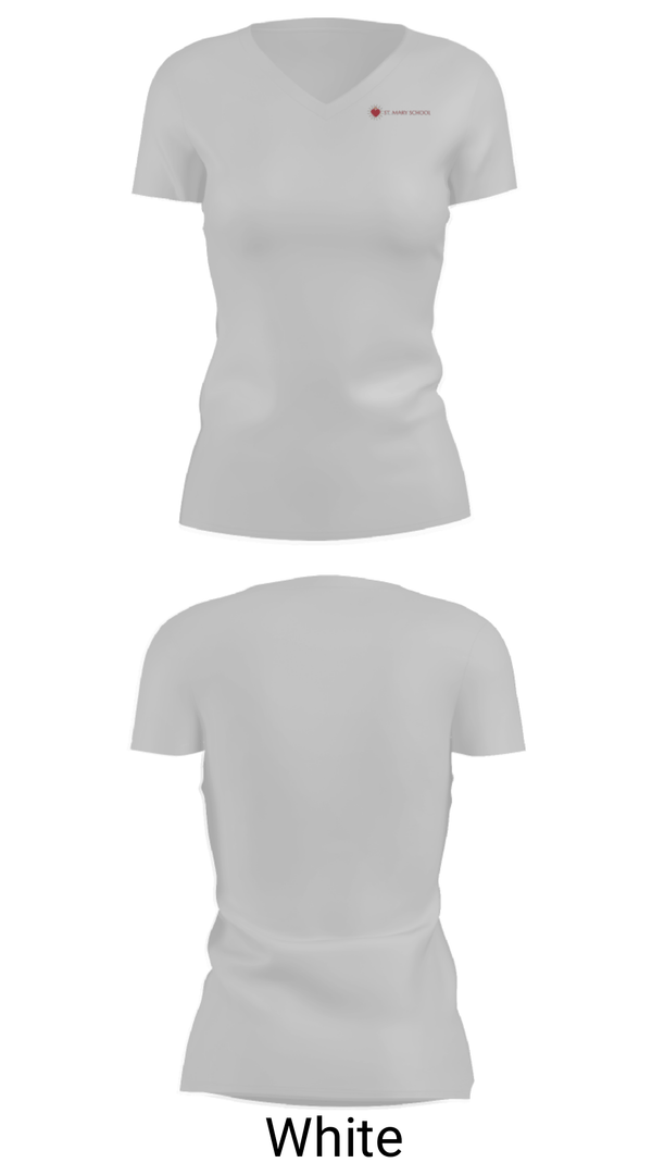 Women's Short Sleeve Vneck Shirt, St Mary's School, Spirit Store, Teamtime, Team time, sublimation, custom sports apparel, team uniforms, spirit wear, spiritwear, sports uniforms, custom shirts, team store, custom team store, fundraiser sports, apparel fundraiser