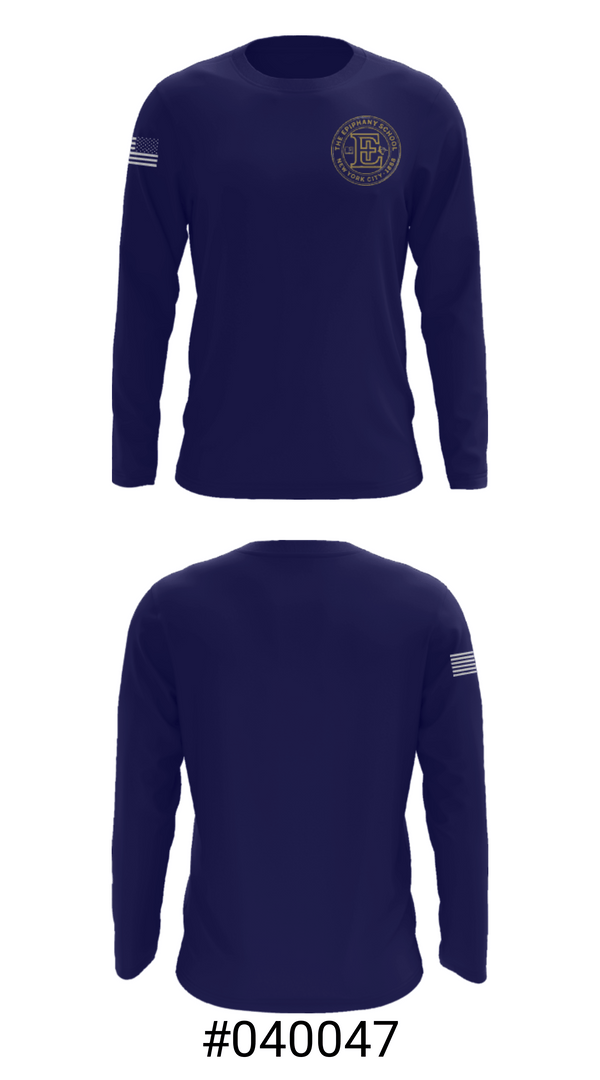 Long Sleeve Performance Shirt, Epiphany Elementary School, Spirit Store, Teamtime, Team time, sublimation, custom sports apparel, team uniforms, spirit wear, spiritwear, sports uniforms, custom shirts, team store, custom team store, fundraiser sports, apparel fundraiser