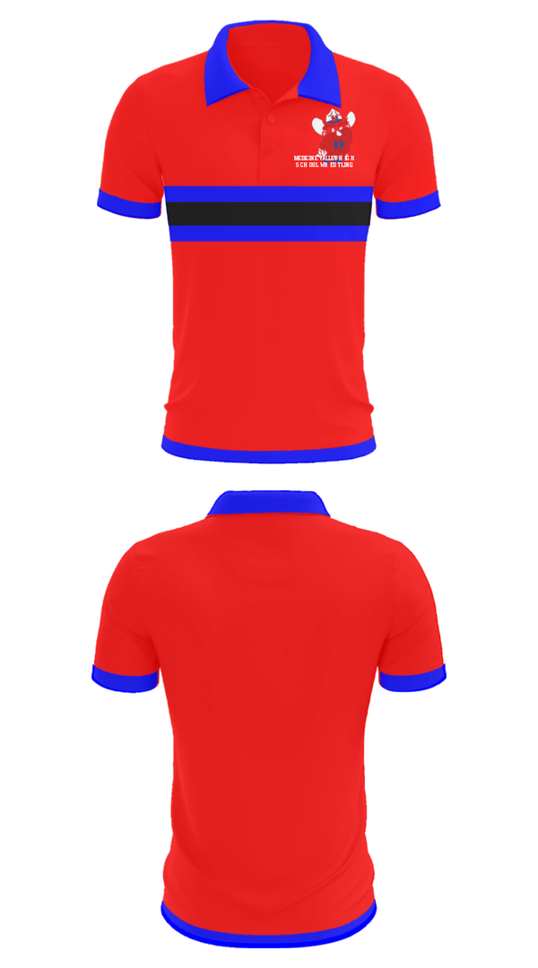 Short Sleeve Performance Polo, Medicine Valley High School Wrestling, Wrestling, Teamtime, Team time, sublimation, custom sports apparel, team uniforms, spirit wear, spiritwear, sports uniforms, custom shirts, team store, custom team store, fundraiser sports, apparel fundraiser