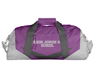 Duffle Bag, Wilson Junior High School, Spirit Store, Teamtime, Team time, sublimation, custom sports apparel, team uniforms, spirit wear, spiritwear, sports uniforms, custom shirts, team store, custom team store, fundraiser sports, apparel fundraiser