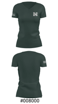 Marcellus Senior High School Basketball 87934930 Women's Short Sleeve V-neck Shirt - 21
