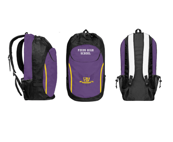 Gear Bag, Pecos High School, Spirit Store, Teamtime, Team time, sublimation, custom sports apparel, team uniforms, spirit wear, spiritwear, sports uniforms, custom shirts, team store, custom team store, fundraiser sports, apparel fundraiser
