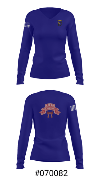 Women's Long Sleeve Vneck Shirt, 1-33 CAV, Army, Teamtime, Team time, sublimation, custom sports apparel, team uniforms, spirit wear, spiritwear, sports uniforms, custom shirts, team store, custom team store, fundraiser sports, apparel fundraiser