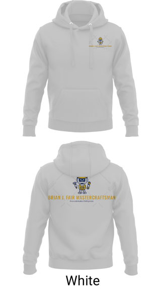 Hoodie, Brian J Fair Master Craftsman, , Teamtime, Team time, sublimation, custom sports apparel, team uniforms, spirit wear, spiritwear, sports uniforms, custom shirts, team store, custom team store, fundraiser sports, apparel fundraiser