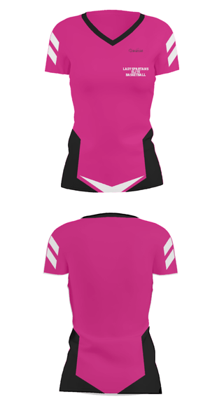 Women's Short Sleeve Vneck Shirt, Lady Spartans Elite Basketball, Men's Basketball, Teamtime, Team time, sublimation, custom sports apparel, team uniforms, spirit wear, spiritwear, sports uniforms, custom shirts, team store, custom team store, fundraiser sports, apparel fundraiser