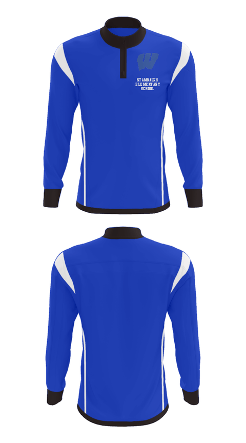 Quarter Zip Jacket, Stambaugh Elementary School, Spirit Store, Teamtime, Team time, sublimation, custom sports apparel, team uniforms, spirit wear, spiritwear, sports uniforms, custom shirts, team store, custom team store, fundraiser sports, apparel fundraiser