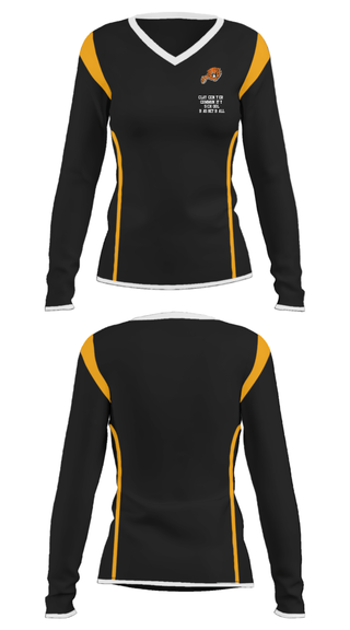Women's Long Sleeve Vneck Shirt, Clay Center Community School Basketball, Women's Basketball, Teamtime, Team time, sublimation, custom sports apparel, team uniforms, spirit wear, spiritwear, sports uniforms, custom shirts, team store, custom team store, fundraiser sports, apparel fundraiser