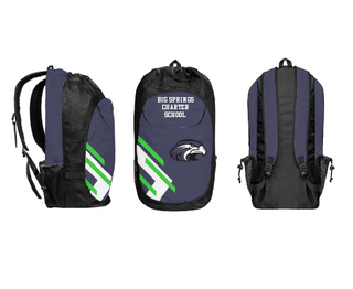 Gear Bag, Big Springs Charter School, Spirit Store, Teamtime, Team time, sublimation, custom sports apparel, team uniforms, spirit wear, spiritwear, sports uniforms, custom shirts, team store, custom team store, fundraiser sports, apparel fundraiser