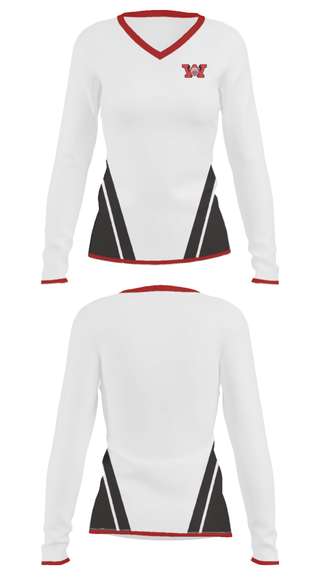 Women's Long Sleeve Vneck Shirt, Wayne High School Basketball, Men's Basketball, Teamtime, Team time, sublimation, custom sports apparel, team uniforms, spirit wear, spiritwear, sports uniforms, custom shirts, team store, custom team store, fundraiser sports, apparel fundraiser