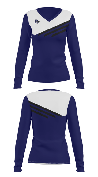 Women's Long Sleeve Vneck Shirt, Buckeye Local High School, Spirit Store, Teamtime, Team time, sublimation, custom sports apparel, team uniforms, spirit wear, spiritwear, sports uniforms, custom shirts, team store, custom team store, fundraiser sports, apparel fundraiser