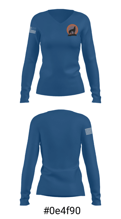 Mountain Shadows Elementary School 4572742 Women's Long Sleeve V-neck Shirt - 20