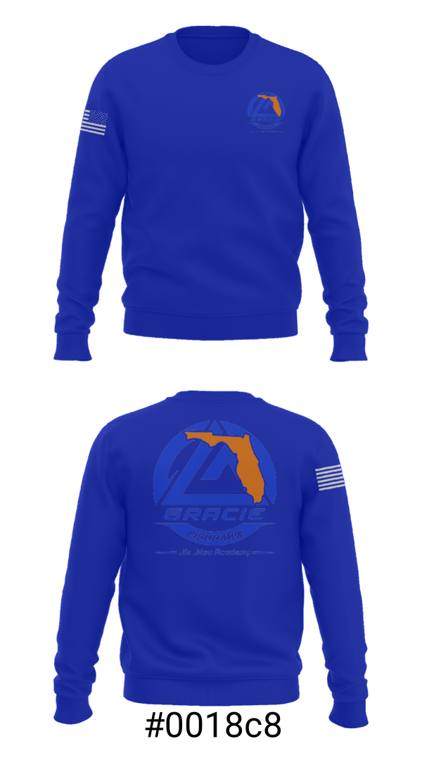 Crew Neck Sweatshirt, Gracie Fishhawk, Wrestling, Teamtime, Team time, sublimation, custom sports apparel, team uniforms, spirit wear, spiritwear, sports uniforms, custom shirts, team store, custom team store, fundraiser sports, apparel fundraiser