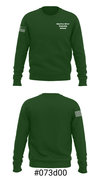 Maurice River Township School 3015336 Crew Neck Sweatshirt - 16